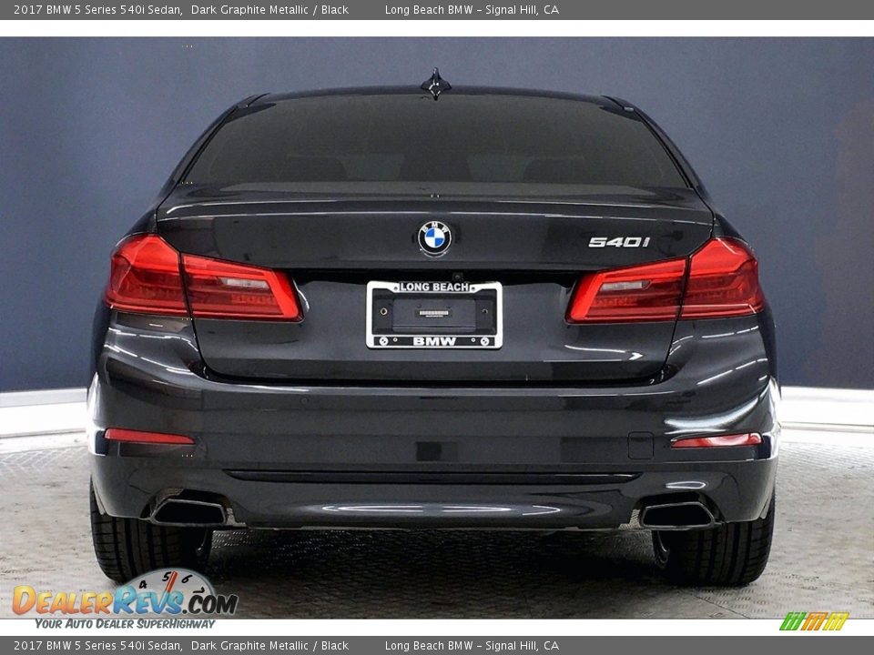 2017 BMW 5 Series 540i Sedan Dark Graphite Metallic / Black Photo #3