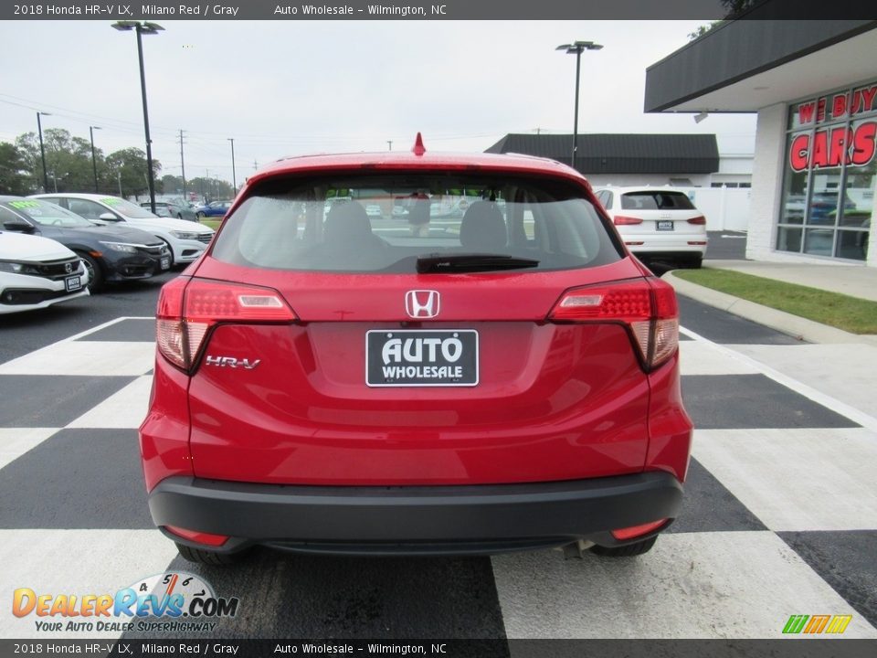 2018 Honda HR-V LX Milano Red / Gray Photo #4