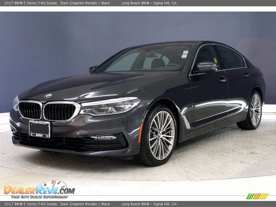 2017 BMW 5 Series 540i Sedan Dark Graphite Metallic / Black Photo #12