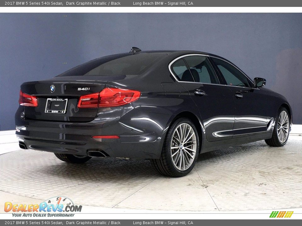 2017 BMW 5 Series 540i Sedan Dark Graphite Metallic / Black Photo #13