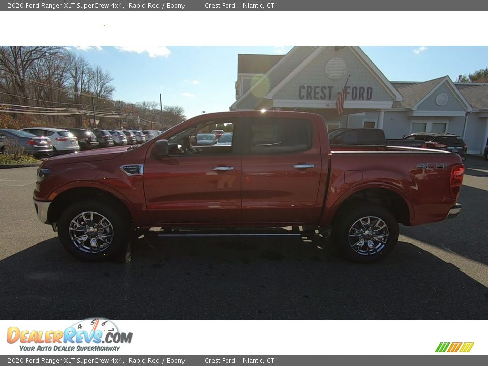 2020 Ford Ranger XLT SuperCrew 4x4 Rapid Red / Ebony Photo #4