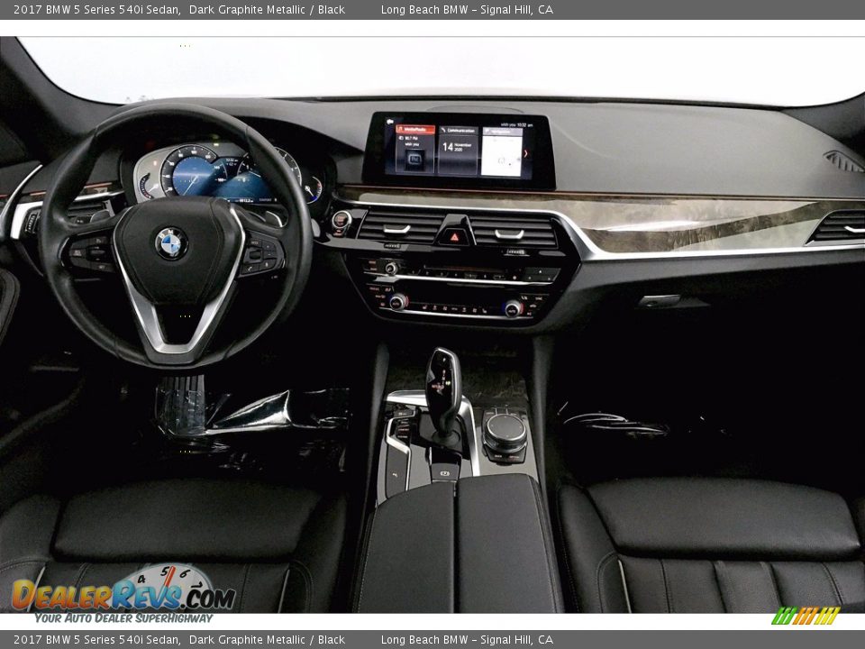 2017 BMW 5 Series 540i Sedan Dark Graphite Metallic / Black Photo #15