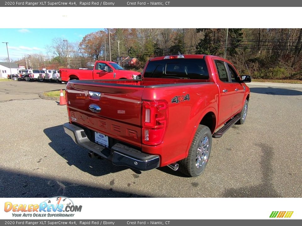 2020 Ford Ranger XLT SuperCrew 4x4 Rapid Red / Ebony Photo #7
