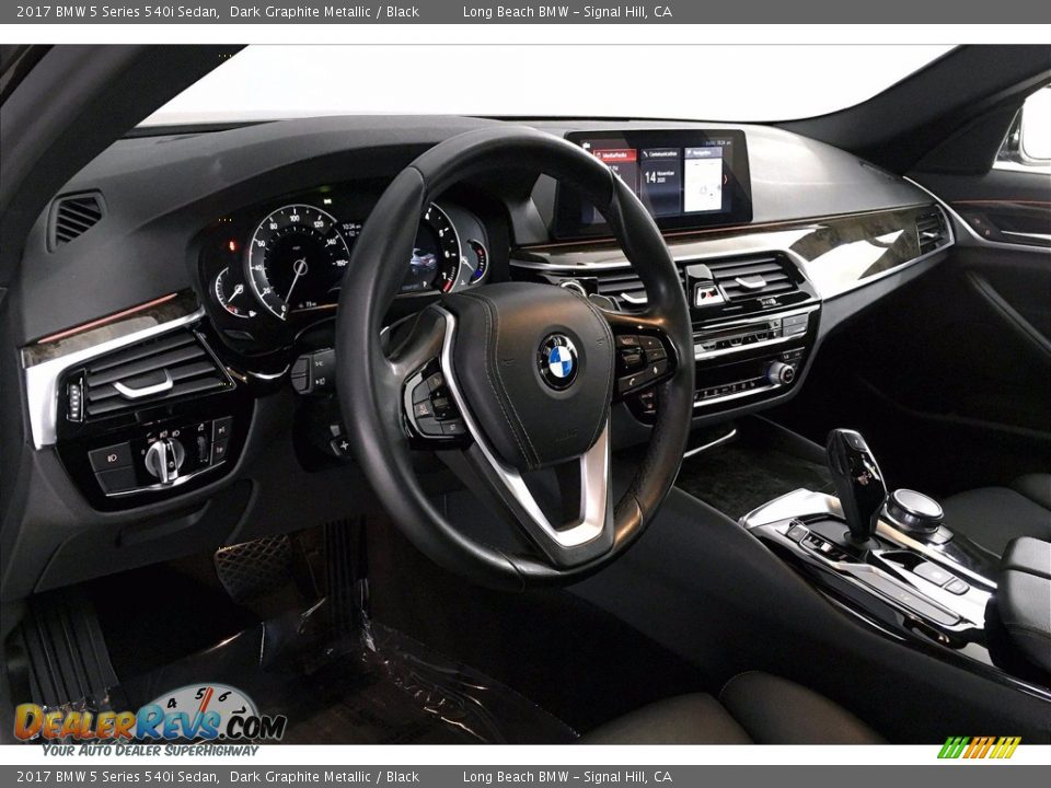 2017 BMW 5 Series 540i Sedan Dark Graphite Metallic / Black Photo #21