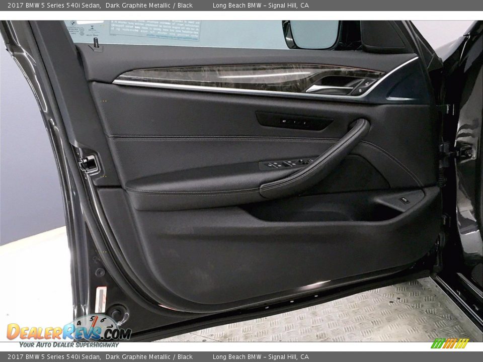 2017 BMW 5 Series 540i Sedan Dark Graphite Metallic / Black Photo #23