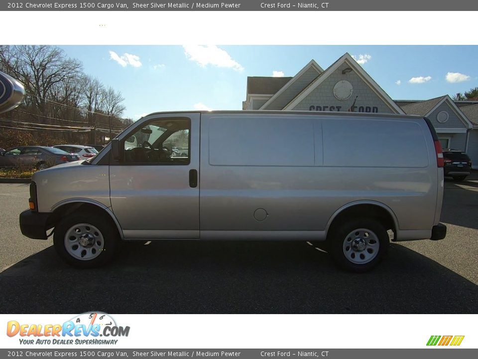 2012 Chevrolet Express 1500 Cargo Van Sheer Silver Metallic / Medium Pewter Photo #4