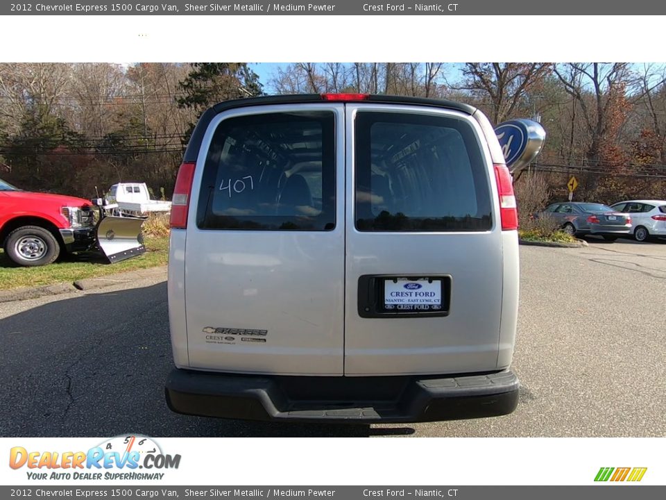 2012 Chevrolet Express 1500 Cargo Van Sheer Silver Metallic / Medium Pewter Photo #6