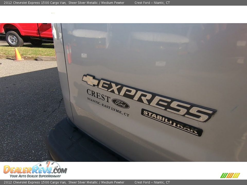 2012 Chevrolet Express 1500 Cargo Van Sheer Silver Metallic / Medium Pewter Photo #9