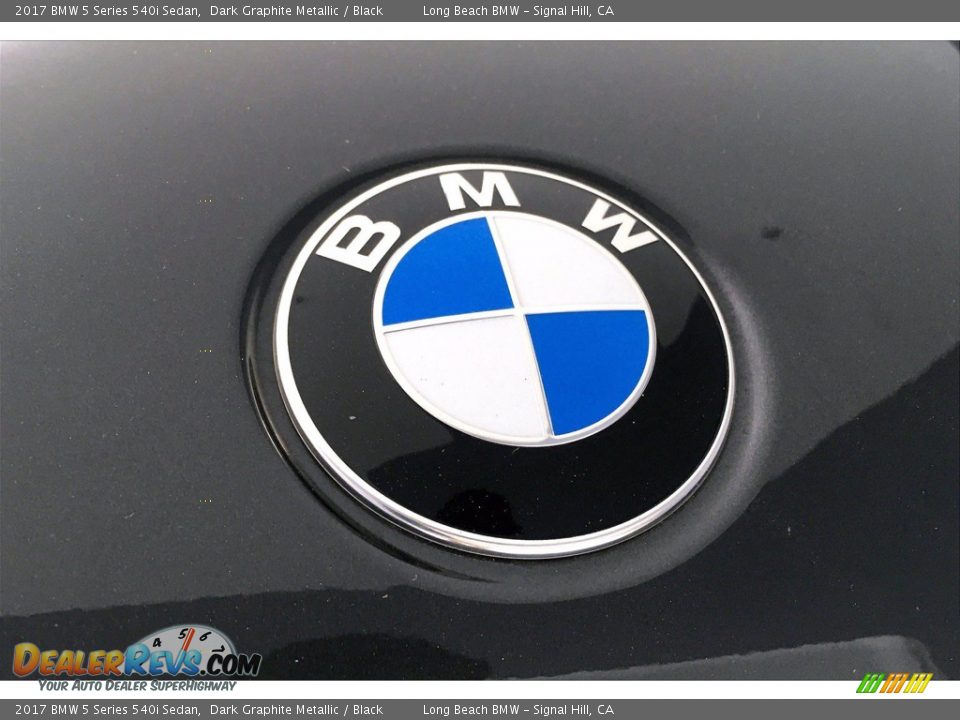 2017 BMW 5 Series 540i Sedan Dark Graphite Metallic / Black Photo #33