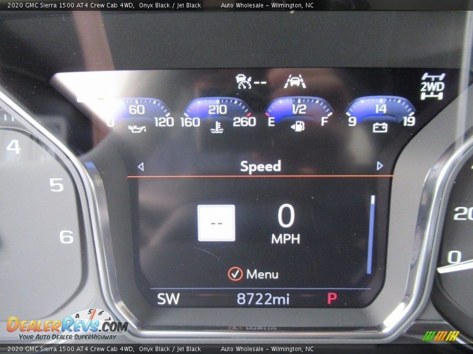 2020 GMC Sierra 1500 AT4 Crew Cab 4WD Onyx Black / Jet Black Photo #16