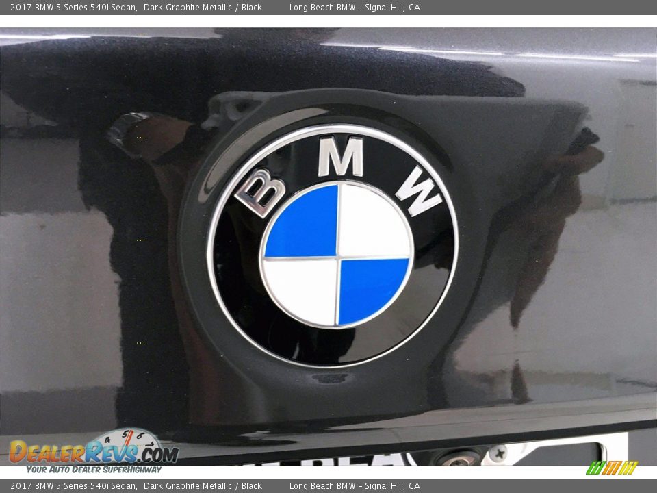 2017 BMW 5 Series 540i Sedan Dark Graphite Metallic / Black Photo #34