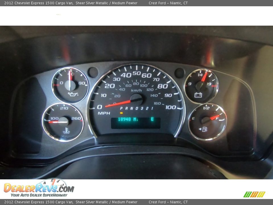 2012 Chevrolet Express 1500 Cargo Van Gauges Photo #13