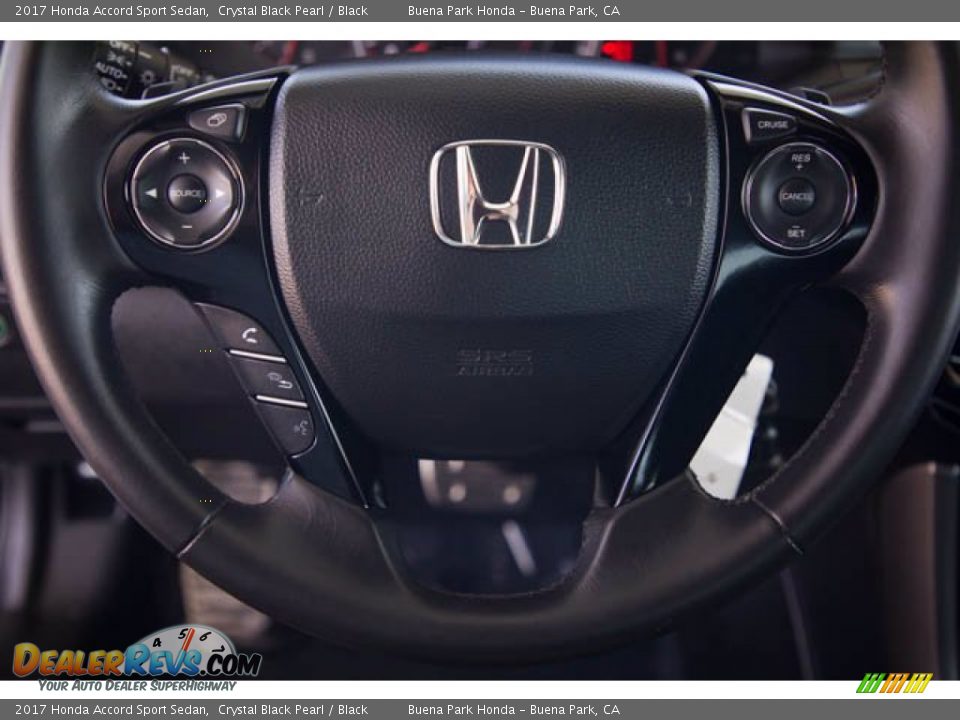 2017 Honda Accord Sport Sedan Crystal Black Pearl / Black Photo #13