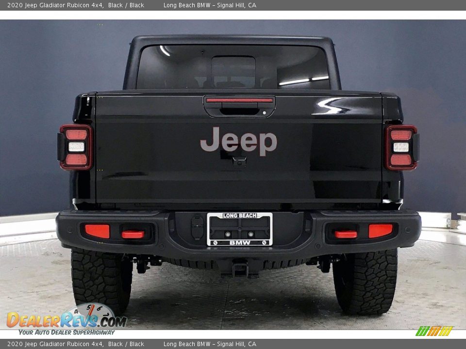 2020 Jeep Gladiator Rubicon 4x4 Black / Black Photo #3