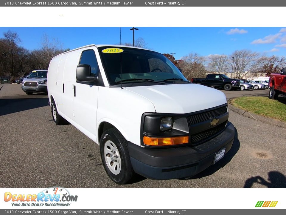 2013 Chevrolet Express 1500 Cargo Van Summit White / Medium Pewter Photo #1