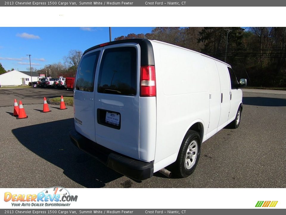 2013 Chevrolet Express 1500 Cargo Van Summit White / Medium Pewter Photo #7