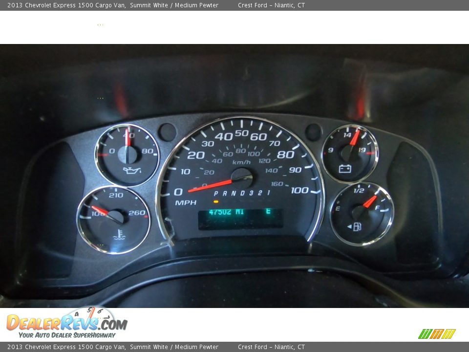 2013 Chevrolet Express 1500 Cargo Van Summit White / Medium Pewter Photo #13