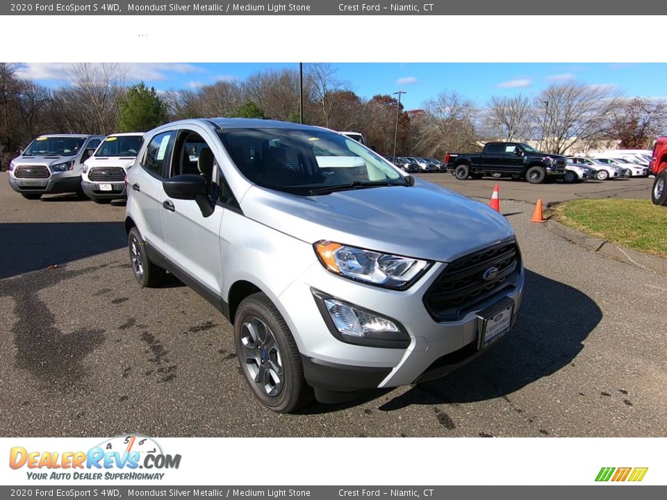 2020 Ford EcoSport S 4WD Moondust Silver Metallic / Medium Light Stone Photo #1