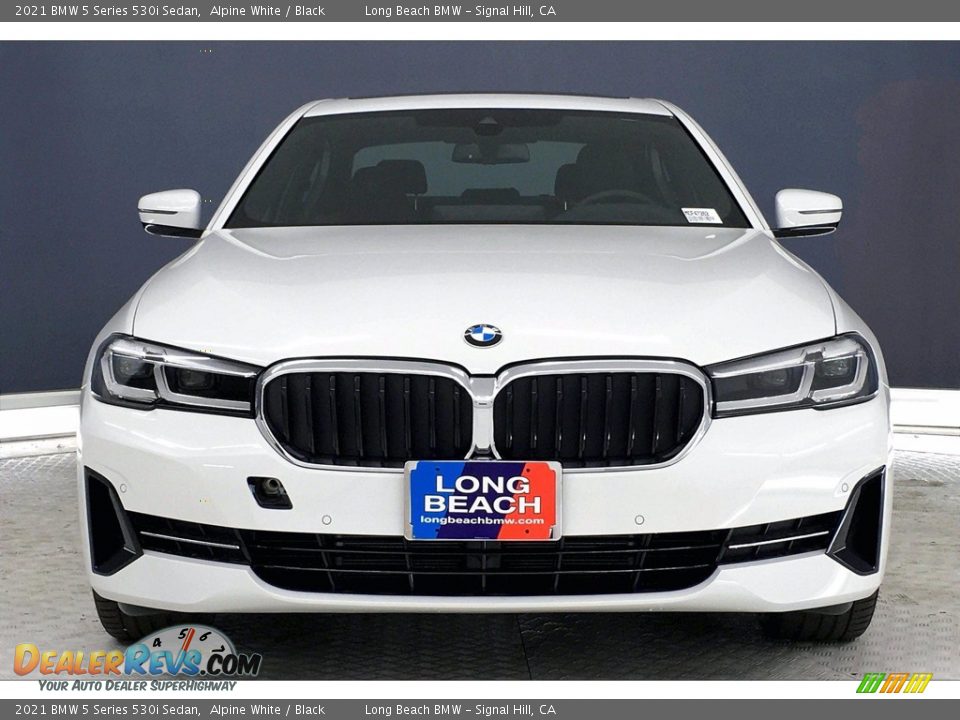 2021 BMW 5 Series 530i Sedan Alpine White / Black Photo #2