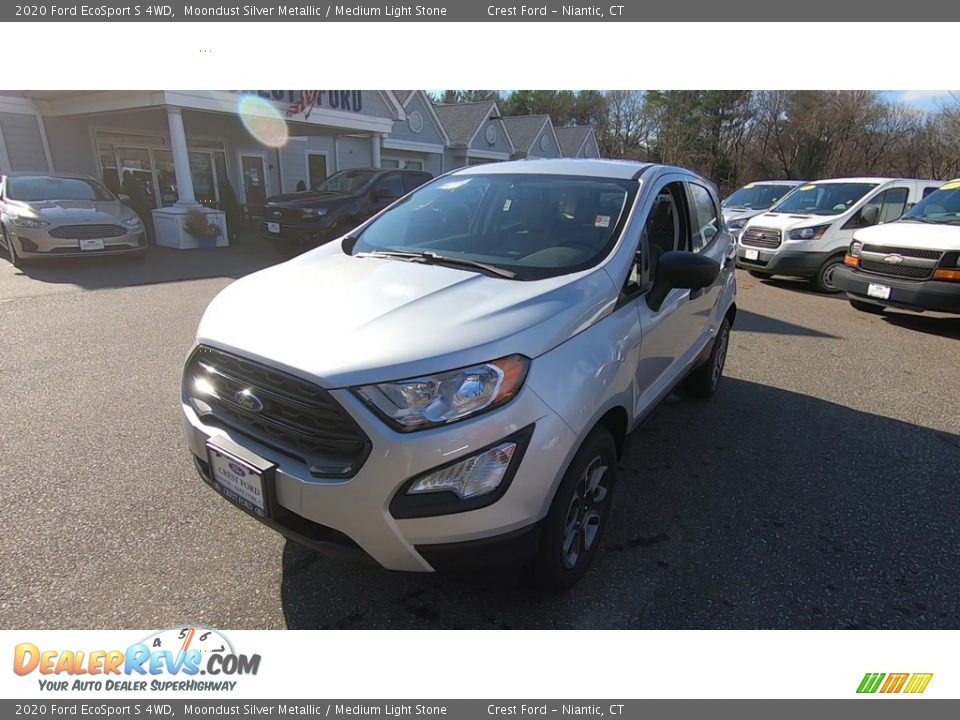 2020 Ford EcoSport S 4WD Moondust Silver Metallic / Medium Light Stone Photo #3