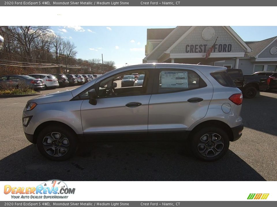 2020 Ford EcoSport S 4WD Moondust Silver Metallic / Medium Light Stone Photo #4
