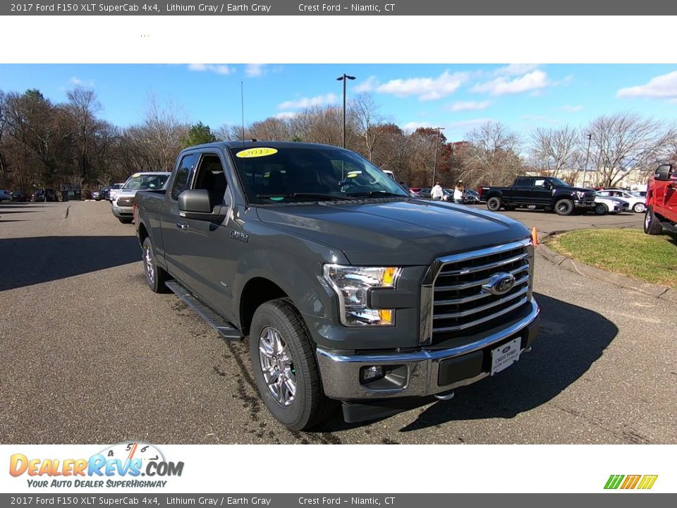 2017 Ford F150 XLT SuperCab 4x4 Lithium Gray / Earth Gray Photo #1