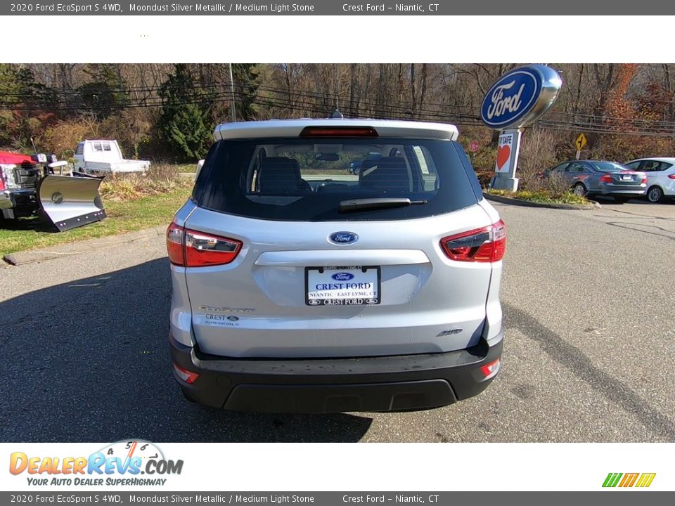 2020 Ford EcoSport S 4WD Moondust Silver Metallic / Medium Light Stone Photo #6