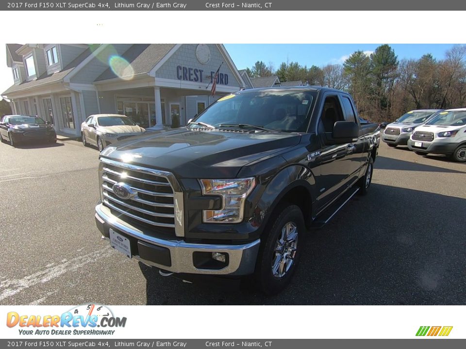 2017 Ford F150 XLT SuperCab 4x4 Lithium Gray / Earth Gray Photo #3