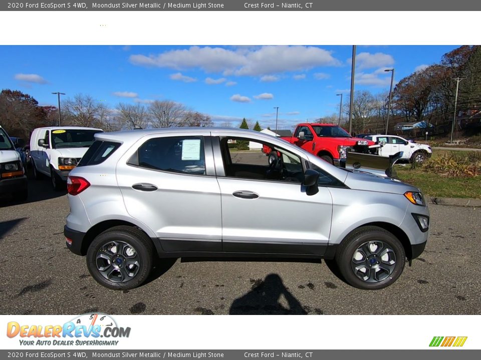 2020 Ford EcoSport S 4WD Moondust Silver Metallic / Medium Light Stone Photo #8