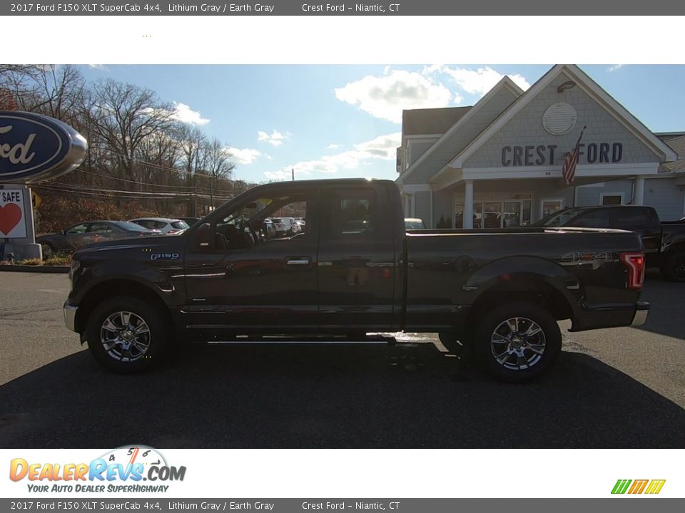 2017 Ford F150 XLT SuperCab 4x4 Lithium Gray / Earth Gray Photo #4