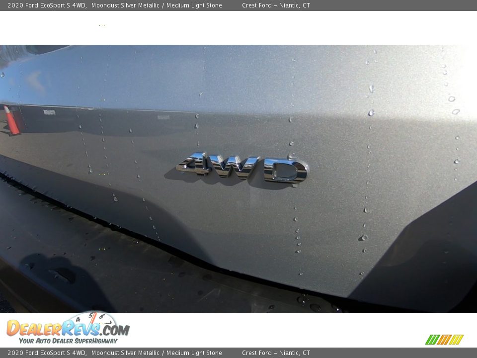 2020 Ford EcoSport S 4WD Moondust Silver Metallic / Medium Light Stone Photo #9