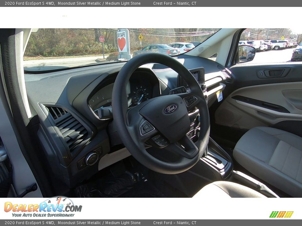 2020 Ford EcoSport S 4WD Moondust Silver Metallic / Medium Light Stone Photo #11