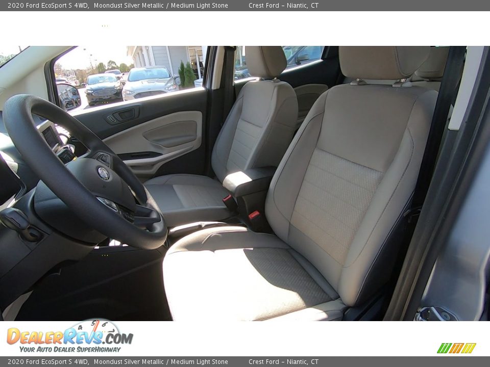 2020 Ford EcoSport S 4WD Moondust Silver Metallic / Medium Light Stone Photo #12