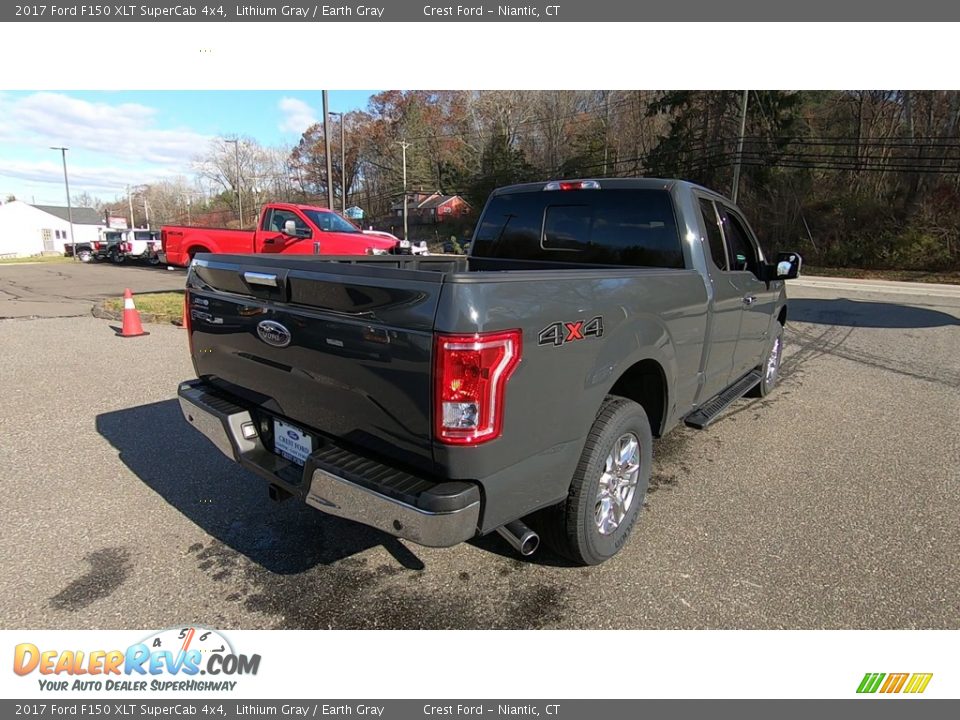 2017 Ford F150 XLT SuperCab 4x4 Lithium Gray / Earth Gray Photo #7