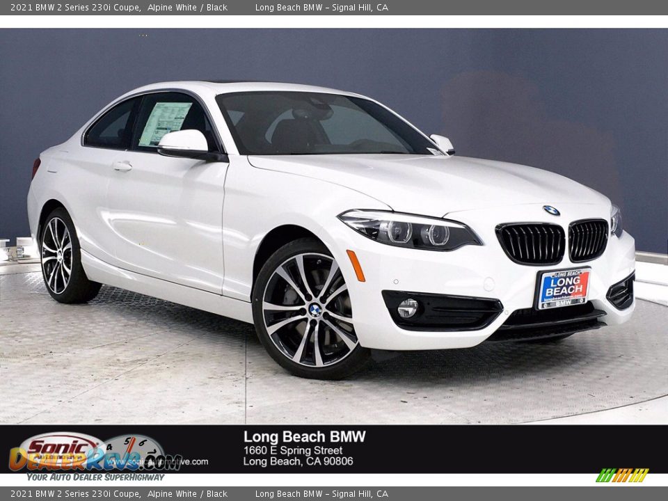 2021 BMW 2 Series 230i Coupe Alpine White / Black Photo #1