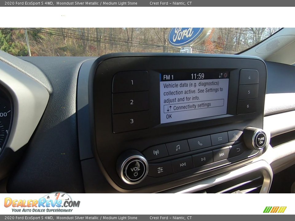 2020 Ford EcoSport S 4WD Moondust Silver Metallic / Medium Light Stone Photo #15