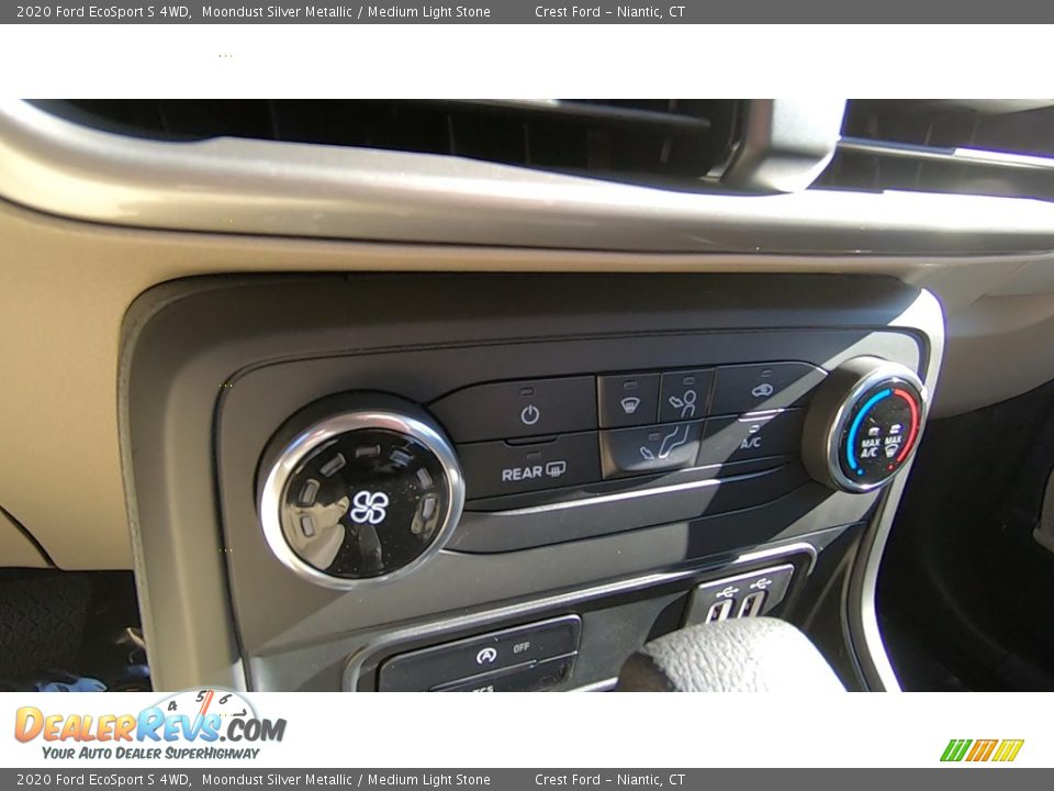 2020 Ford EcoSport S 4WD Moondust Silver Metallic / Medium Light Stone Photo #16