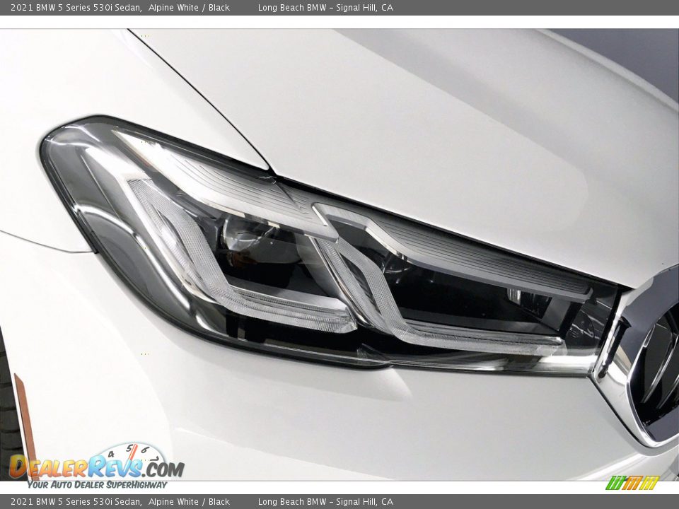 2021 BMW 5 Series 530i Sedan Alpine White / Black Photo #14