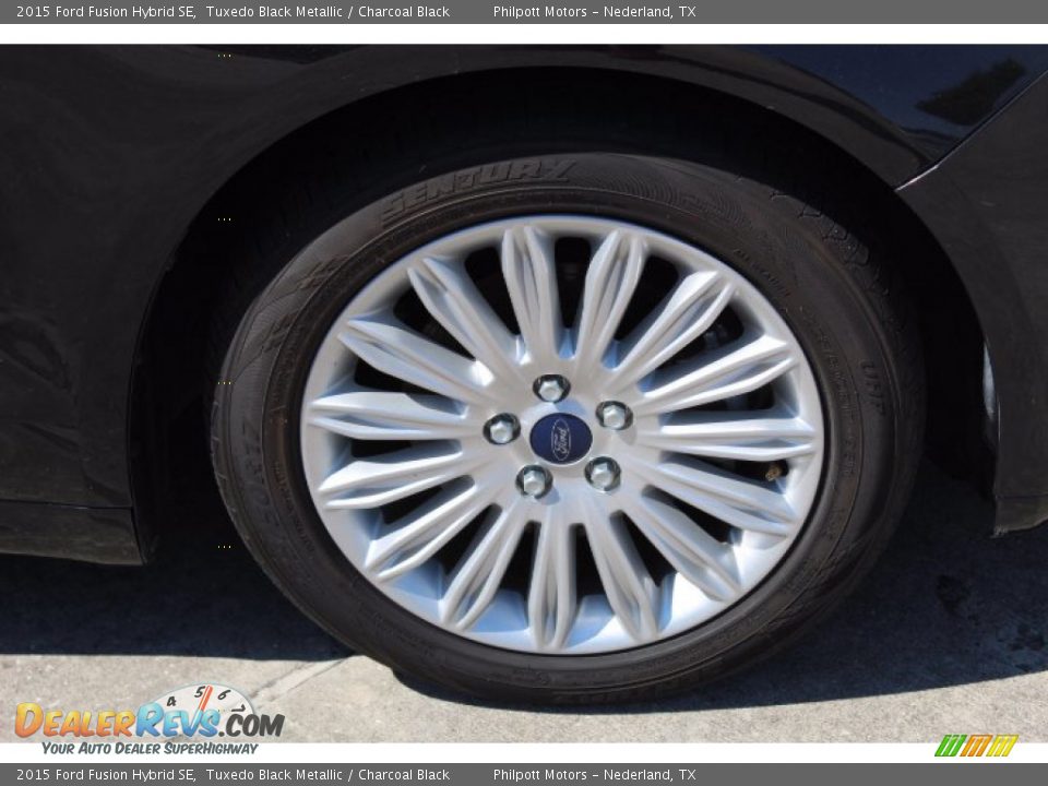 2015 Ford Fusion Hybrid SE Tuxedo Black Metallic / Charcoal Black Photo #4