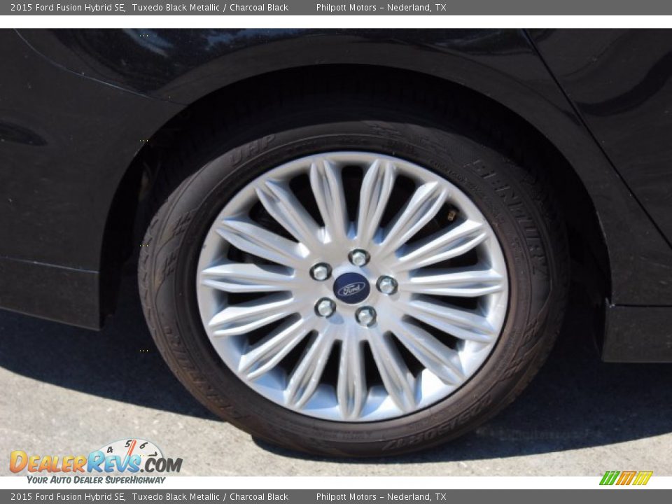 2015 Ford Fusion Hybrid SE Tuxedo Black Metallic / Charcoal Black Photo #5