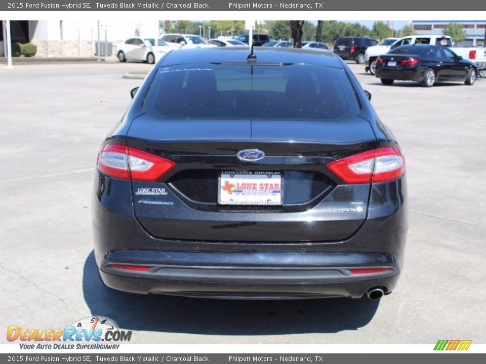 2015 Ford Fusion Hybrid SE Tuxedo Black Metallic / Charcoal Black Photo #7