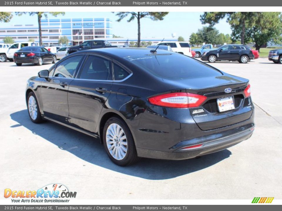 2015 Ford Fusion Hybrid SE Tuxedo Black Metallic / Charcoal Black Photo #8