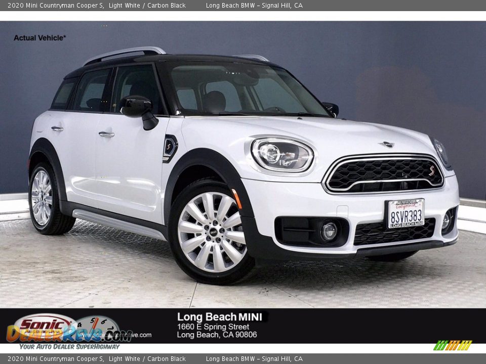 2020 Mini Countryman Cooper S Light White / Carbon Black Photo #1