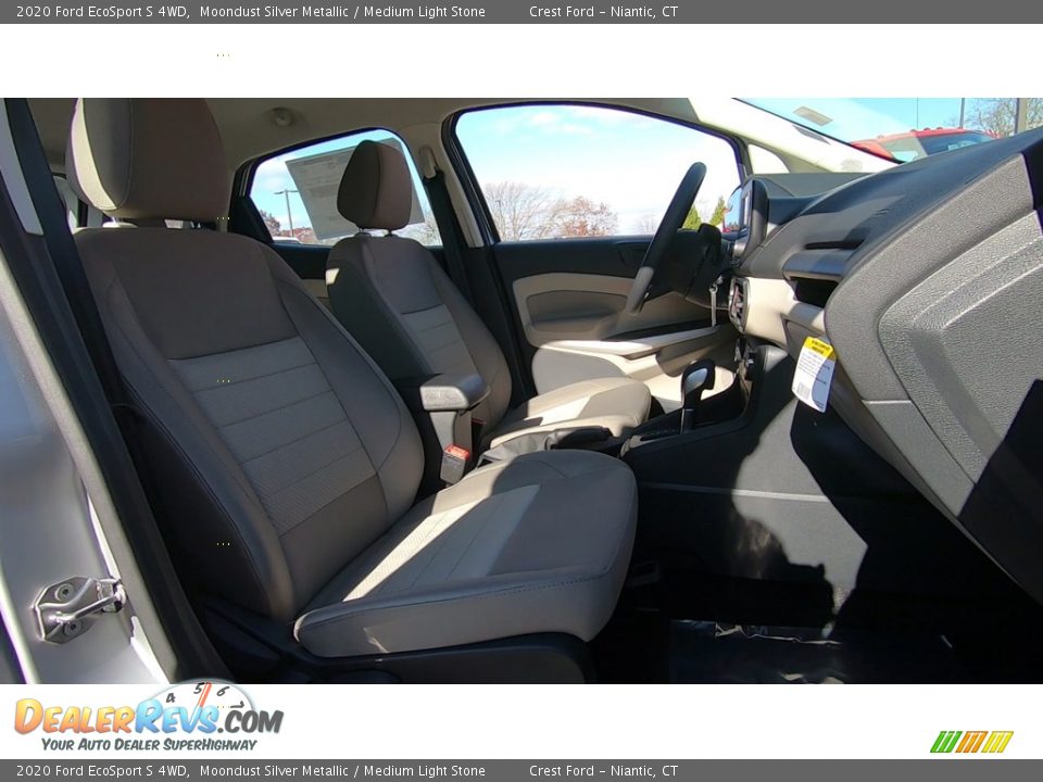 2020 Ford EcoSport S 4WD Moondust Silver Metallic / Medium Light Stone Photo #24