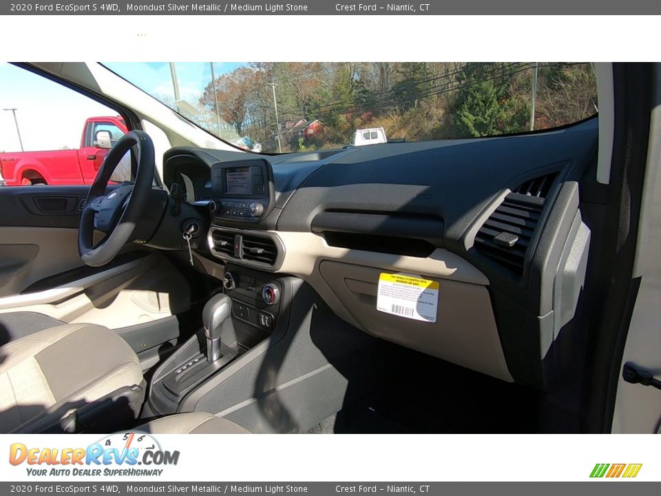 2020 Ford EcoSport S 4WD Moondust Silver Metallic / Medium Light Stone Photo #25