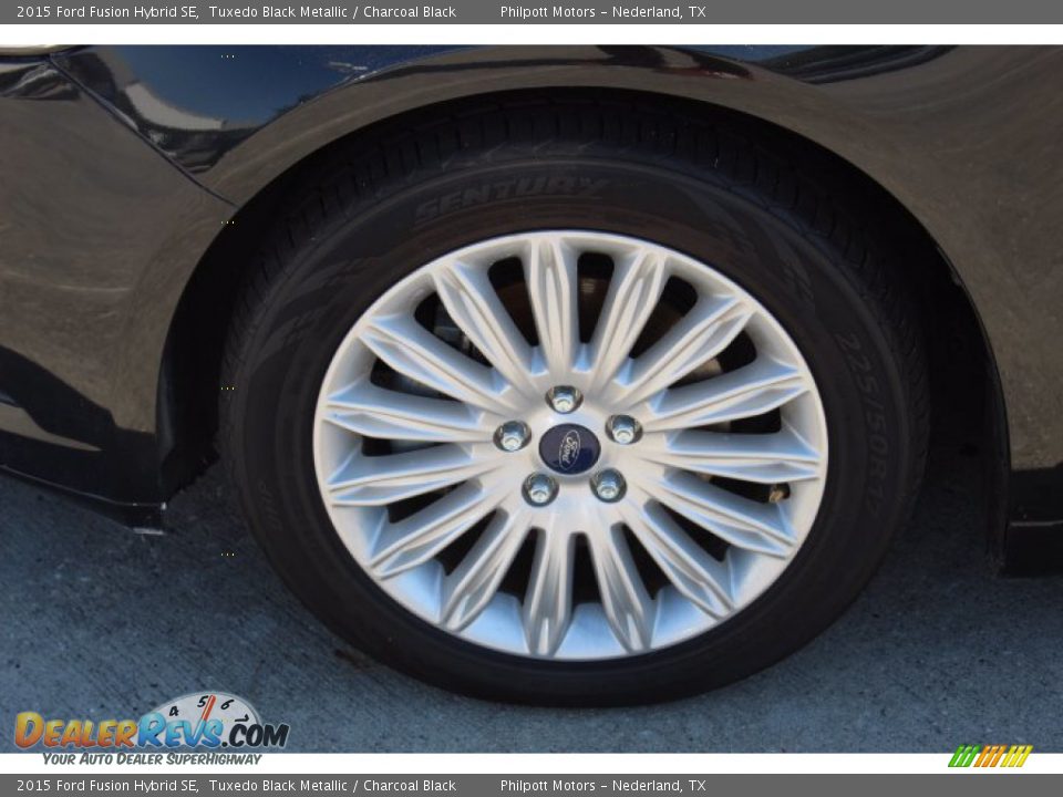 2015 Ford Fusion Hybrid SE Tuxedo Black Metallic / Charcoal Black Photo #10