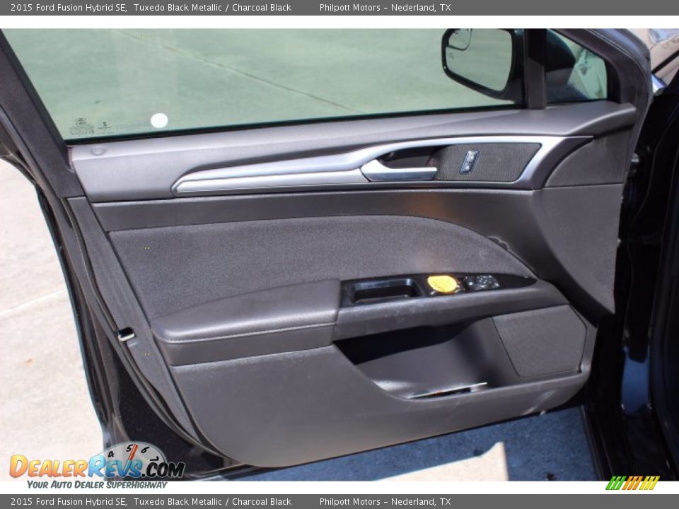 2015 Ford Fusion Hybrid SE Tuxedo Black Metallic / Charcoal Black Photo #12