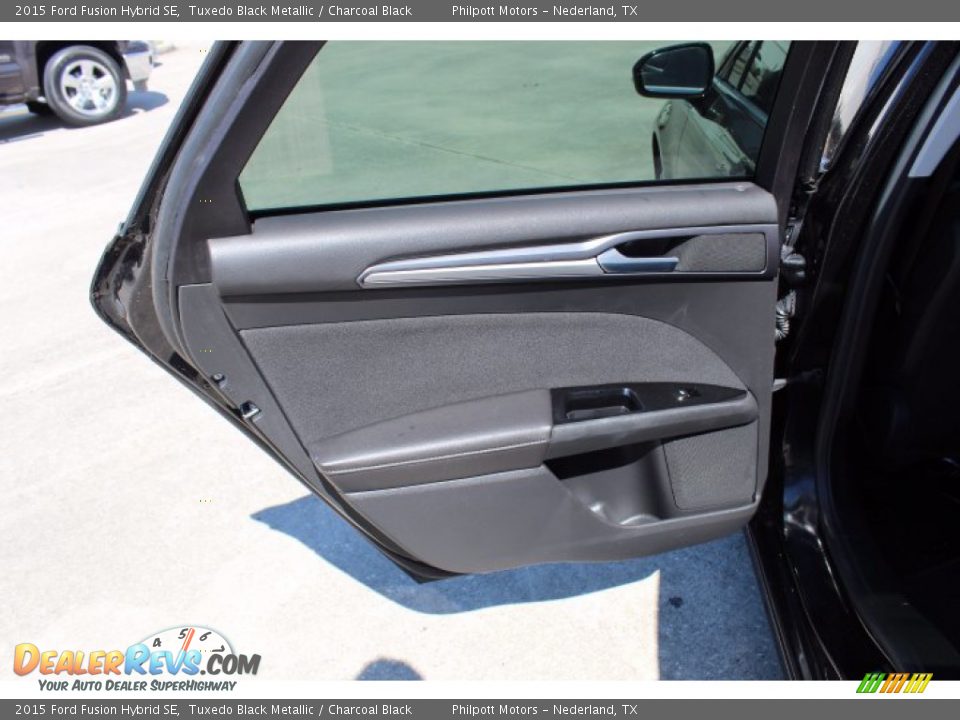 2015 Ford Fusion Hybrid SE Tuxedo Black Metallic / Charcoal Black Photo #14