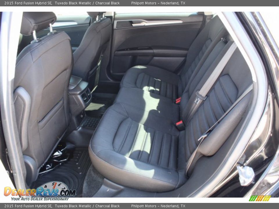2015 Ford Fusion Hybrid SE Tuxedo Black Metallic / Charcoal Black Photo #15