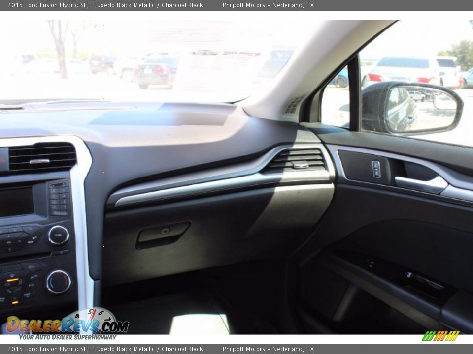 2015 Ford Fusion Hybrid SE Tuxedo Black Metallic / Charcoal Black Photo #20